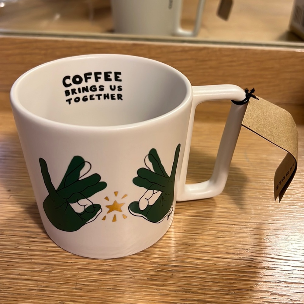 Starbucks sign language mug